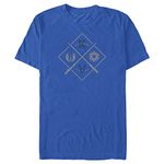 Men's Star Wars: Obi-Wan Kenobi Vader vs Kenobi Crossed Lightsabers T-Shirt - Royal Blue/Saber Cross - 3X Large