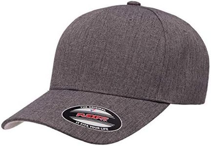 Flexfit Men's Heatherlight Cap, Melange Dark Grey, Large-X-Large US