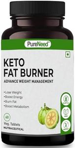 PureNeed Keto Fat Burner for Men & Women 1000MG, Weight Loss Supplement With Garcinia Cambogia, Green Coffee Beans & Green Tea Extract Metabolism Booster - 60 Tablets