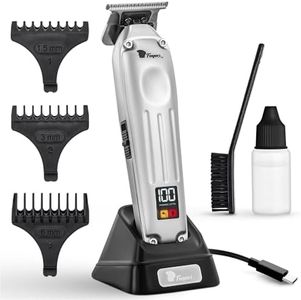 Fagaci Hair Trimmer for Men, Zero Gap Cordless Beard Trimmer, T Blade Liner