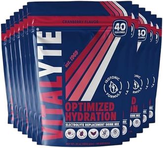 Vitalyte Electrolyte Powder Drink Mix, Isotonic Electrolyte Hydration Mix, Bulk Case Pack (12 Pack, Cranberry Frost)