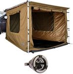 Adventure Kings Awning Tent suits 2mx3m Awning Waterproof +2in1 LED Light & Fan