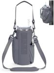 sportsnew Magnetic Gym Bag for Women Men, Water Bottle Carrier Holder with Strap & Phone Pockets for 40oz Tumbler with Handle, 4 Built-in Magnets Small Gym Bag for Sports, Workout, Fitness, Walking