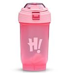 bellmeanin Protein Shaker Bottle, Protein Shaker With Mixing Ball – 500ml – Handheld for Easy Carrying Dishwasher Safe Perfect for Mixing Powdered Shakes Gym Outdoor Trips (Pink)