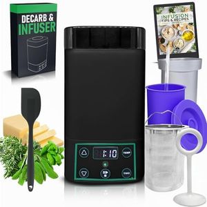 Decarboxylator & Infuser, Butter Maker Machine, Oil Infuser Machine, Gummy Maker Kit, Botanical Extractor, Easy Decarboxylation, Includes Recipe EBook & Spatula