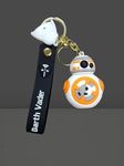 BOENJOY Gifts- Star Wars BB-8 Keychain Keychain with Loop and Hook Key Chain Bag/Hanging Keyring Suitable for Bag Charm, Car Keychain, Bike Keychain| Size Approx 6-7 CM