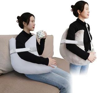 zimucxn Shoulder Surgery Pillow, Ergonomic Rotator Cuff Pillow, Comfortable Post Shoulder Surgery Pillow, Adjustable Structure Provide Support, Shoulder Pain Relief (Grey, Arm & Shoulder Strap)