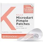 ZitSticka Killa Kit - Pimple Patches, Spot Patches - Fast-Acting Microdart Patch for Covering Zits and Spots, Acne Patches for Face and Skin (4 Pack)