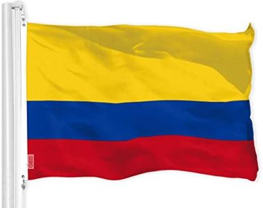 G128 Colombia Colombian Flag | 3x5 Ft | LiteWeave Pro Series Printed 150D Polyester | Country Flag, Indoor/Outdoor, Vibrant Colors, Brass Grommets, Thicker and More Durable Than 100D 75D Polyester