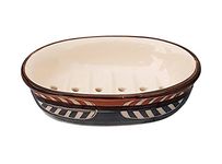 Pure Source India Ceramic Soap Dish, 1 Piece, Multicolor