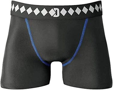 Diamond MMA Compression Shorts with Built-in Jock Strap Supporter with Athletic Cup Pocket for Sports, Black, Youth XLarge