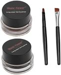 FOMIYES 2pcs Eye Shadow Cream Dark Brown Eyeshadow Light Brown Eyeliner Black Matte Eyeliner Brown Eyeliner Liquid Eyeliner Black Eyeliner and Eyebrow Black Liquid Eyeliner Gel Water Proof