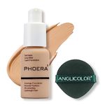 PHOERA Face Foundation,Liquid Foundation,Foundation Full Coverage Long Lasting Perfect 30ml Matte Oil-Control Concealer 6 Colors Optional,Great Choice and Gift (#104 Buff Beige, 30ml)