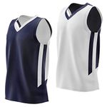 Liberty Imports Reversible Men's Mesh Athletic Basketball Jersey Single for Team Scrimmage, Navy/White, Large