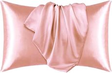 Silk Pillow Case for Hair & Facial Skin to prevent wrinkles Hidden Zipper Set Of 2pcs (Blush Pink)