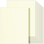 Cream Cardstock Thick Paper 100 Sheets, Ohuhu 8.5" x 11" Heavyweight 80 lb/216 GSM Cover Card Stock Printer Paper for Crafts and DIY Cards Making, Invitations, Menus, Crafts, Brochures