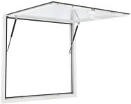 GarveeTech Concession Window for Food Truck 36" W x 36" H, Food Truck Window Up to 85 Degrees, Concession Window with Awning & Door Handle, Concession Stand Serving Window for Food Trucks