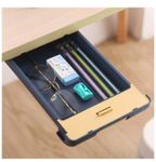 oddpod Under The Table Hidden Drawer/Plastic Desk Organiser For Home And Office - Blue, Stationery