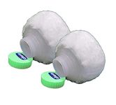 Baby Powder Puff Holder Premium Skin Care Body Powder Sponge Round Puff with Container Perfect for Home and Travel Combo Pack of 2 in Green Color