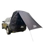 Hasika SUV Tailgate Tent - Universal Car Camping Awning, 3000mm Waterproof & UPF 50+ - Portable Hatchback Tent Privacy Shelter for SUV, CUV, Minivan - Easy Setup Road Trip Essentials Black Large