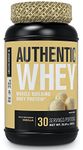 Jacked Factory Authentic Whey Muscle Building Whey Protein Powder - Low Carb, Non-GMO, No Fillers, Mixes Perfectly - 30 Servings, Vanilla