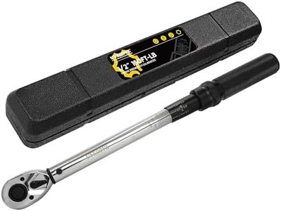 UYECOVE 1/2-Inch Drive Click Torque Wrench, Dual-Direction Click Professional Torque Wrench 10-160FT-LB/13.6-217Nm, Dual Range Scales Graduated in FT.LB and N.M