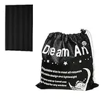 Dream Art Portable Blackout Blinds Curtain with Suction Cups for Home or Travel Use (Black)