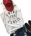 Swing for The Fences Racerback Tank
