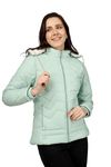Lavozia Women's Standard Length Polyester Blend Winter Jacket Warm Jacket for Girls/Jacket Stylish Solid Color Stylish Jacket Women's Quilted Jacket (IN, Alpha, XS, Regular, Pista)