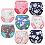 MooMoo Baby New Updgraded Cotton Training Pants Reusable Potty Training Underwear for Toddlers (G-1, 6T)