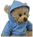 Light Blue Hoodie Tee Teddy Bear Clothes Fits Most 14"-18" Build-a-Bear and Make Your Own Stuffed Animals