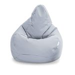 Loft 25 Bean Bag Gamer Chair | Outdoor Indoor Living Room BeanBag Seat | Water Resistant | Ergonomic Design for Body Support | Durable & Comfortable (Bean Bag, Grey)