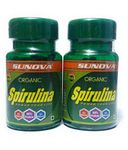 SUNOVA Organic Spirulina, Multicolour, 60 Count, Pack Of 2 - Capsule