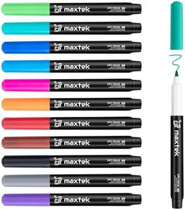 maxtek Dry Erase Markers, 0.7mm Ultra Fine Tip, Low Odor, 12 Count