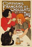 AP136 Vintage French Chocolate And Tea Compagnie Franaise Des Chocolats Et Des Thes Advertising Poster Re-Print - A2+ (610 x 432mm) 24" x 17"