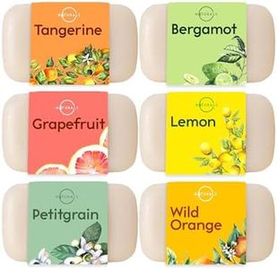 O Naturals 6 Pc Citrus Bar Soap Collection Vegan Body Soap Organic Ingredients Acne Face Cleanser Vitamin E & C Moisturizing Natural Soap Creamy Lather Triple Milled Gift Set Women & Men 680g Total