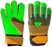 Vizari Saturn Soccer Goalie Goalkeeper Gloves for Kids Youth & Boys, Football Gloves with Grip Boost Padded Palm and fingersave Flat Cut Construction (8, Green)