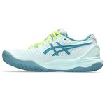 ASICS Women's Gel-Resolution 9 Tennis Shoes, Soothing Sea/Gris Blue, 10 Wide