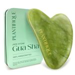 Plantifique Jade Gua Sha Facial Tool - Anti Aging Guasha Stone for Face Massage & Jawline Sculptor - Face Sculpting Tool for Your Skincare Routine