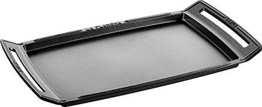 STAUB, 40509-340-0 Le Plancha Rectangular, Cast Iron, Black, 47 cm