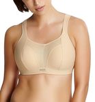 Panache Non-Wire Sports Bra (7341B)- Cranberry, Latte, 40E