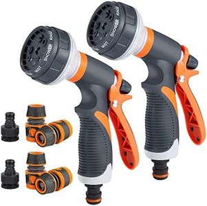 moinkerin Pistolet Arrosage, Pistolet d'Arrosage Pistolet Arrosoir Jardin Embout Tuyau d'Arrosage pour Arroser les Plantes ou les Pelouses Nettoyer les Fenêtres Tuyau de 1/2''