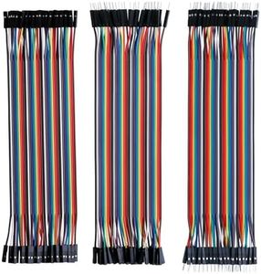 The Jumper Wire for 120-pin Circuit Board is 20 cm in Length, Including 40 pins Male-emale and Two Male and Two Female.