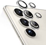 ESR for Samsung Galaxy S23 Ultra Camera Lens Protectors(2023), Individual Lens Protectors with Aluminum Edging, Military-Grade Protection, Scratch-Resistant, Ultra-thin Tempered Glass, 5 Piece, Silver