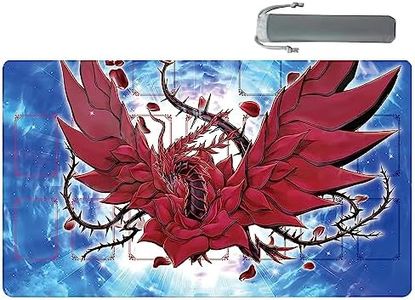 Sabermaster ygo playmat Duel Mat Gaming Card Rubber playmat Card Binder 23.6x13.7in (12（No Locking Edge）)