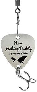 liduola Mommy/Daddy to Be Gifts - Pregnancy Announcement to Husband or Wife - New Fishing Buddy Coming Soon Fishing Lure - Pregnancy Announcement Gift for Dad Mom