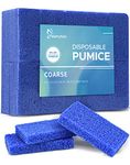 Maryton Disposable Foot Scrubber Pumice Pads, Pedicure Pumice Stone Dead Skin Callus Remover for Feet, 40Pcs (Dark Blue Coarse)