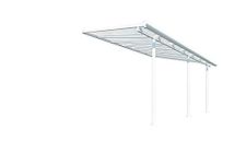 Palram Canopia Sierra Patio Veranda 3x4.25 Garden Canopy - Aluminum Lean to Pergola (3x4.25, White)