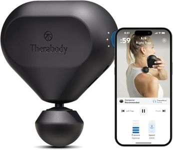 Theragun Mini 2.0 - Handheld Electric Massage Gun - Compact Deep Tissue Treatment for any Athlete On The Go - Portable Percussion Massager with QuietForce Technology & 3 Foam Attachments (Black)