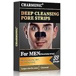 Blackhead Pore Strips, 33 pcs Charcoal Peel Off Strips, Blackhead Remover Pore Strips for Men, Deep Cleansing Strips Remove for Nose Area and Face Oil and Blackheads